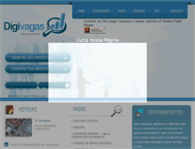 Tablet Screenshot of digivagas.com.br